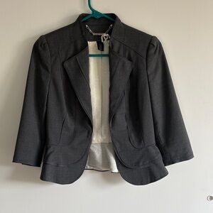 Elegant Dark Grey Women's Blazer
